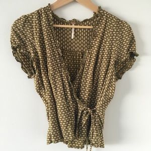 Free People Wrap Blouse